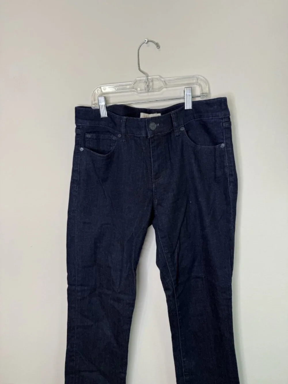 Tory Burch Cropped Skinny Jeans Darkwash Indigo
